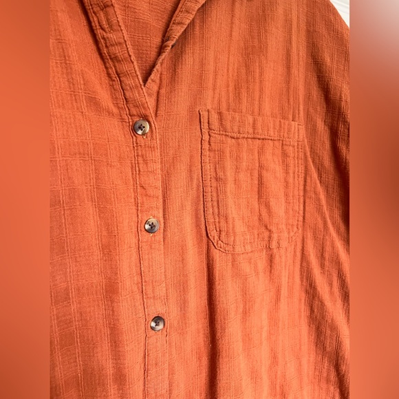 Button down Wide Tee - Picture 3 of 7